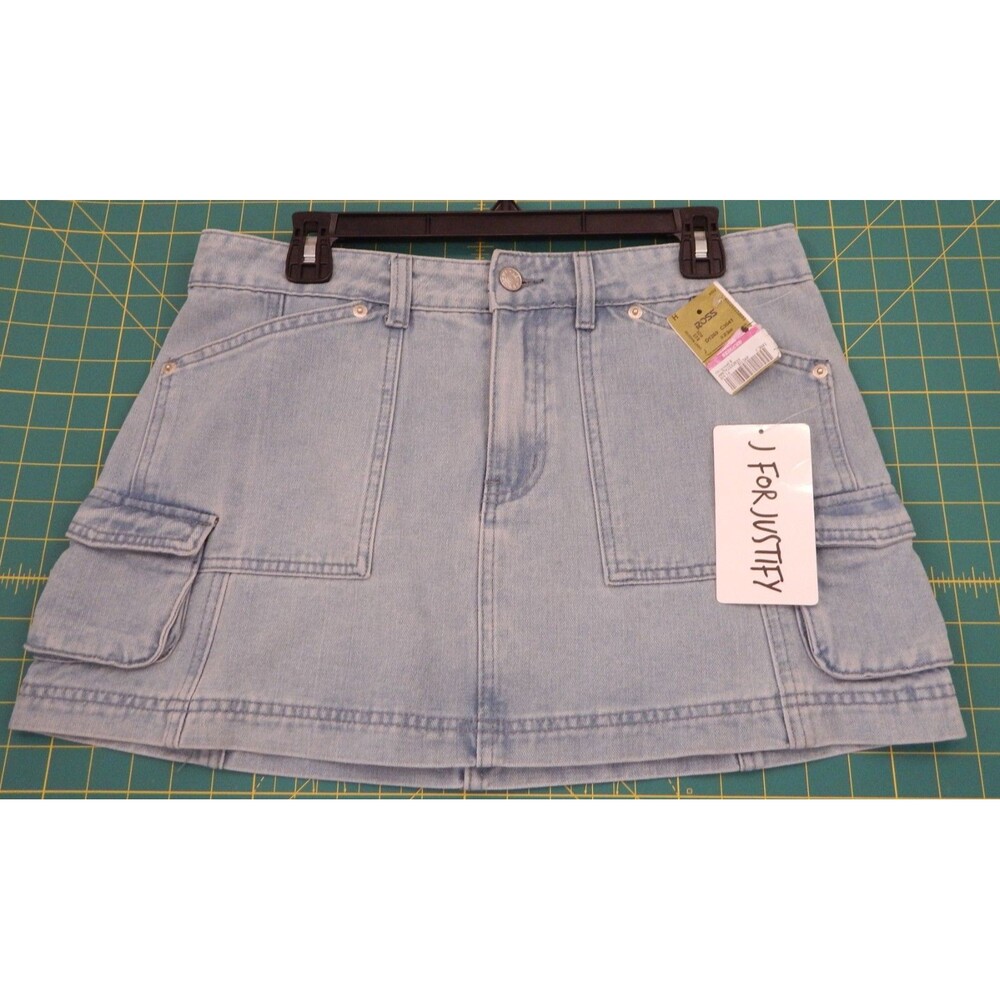 J for Justify Denim Skirt Size 14 JR SHORT NWT or Woman's LARGE (L)